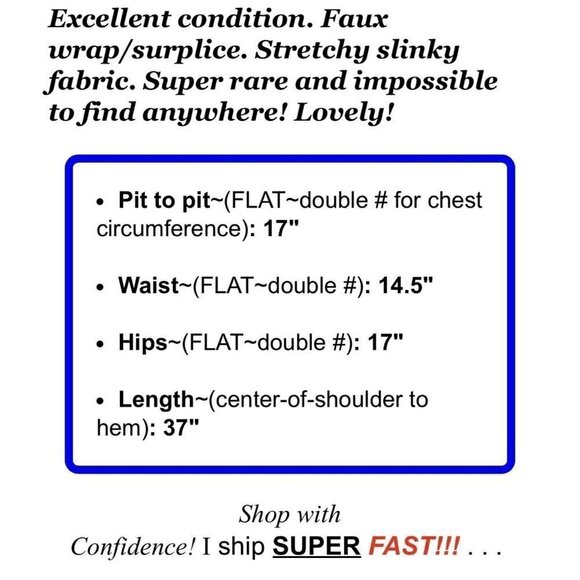 Jones New York Sz M Red Blue Paisley Print Faux Wrap Dress Slinky Stretch - Picture 6 of 6